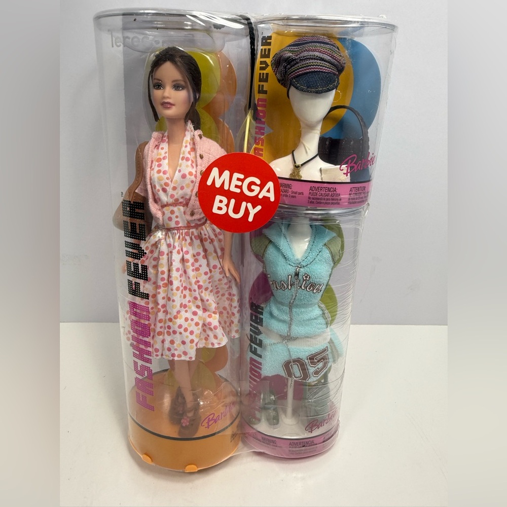 NIB - Barbie Super Rare Factory Sealed Teresa Fashion Fever Mega Buy 3-Piece Set